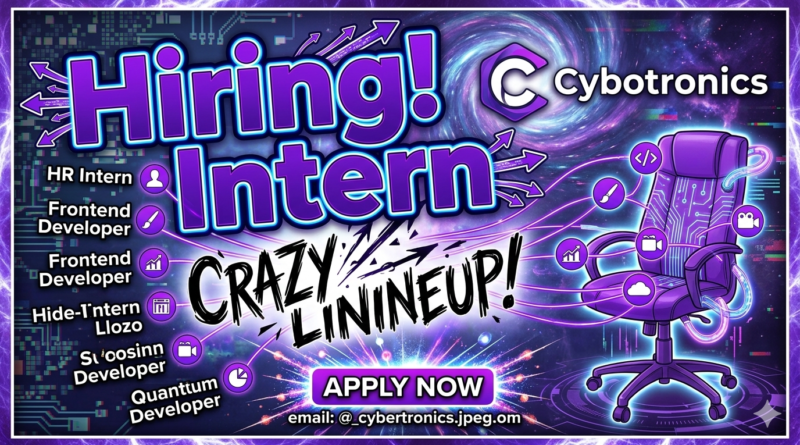 Cybotronics Mega Internship Drive: Hiring for 8+ Tech & Creative Roles | Pune | Direct HR Apply