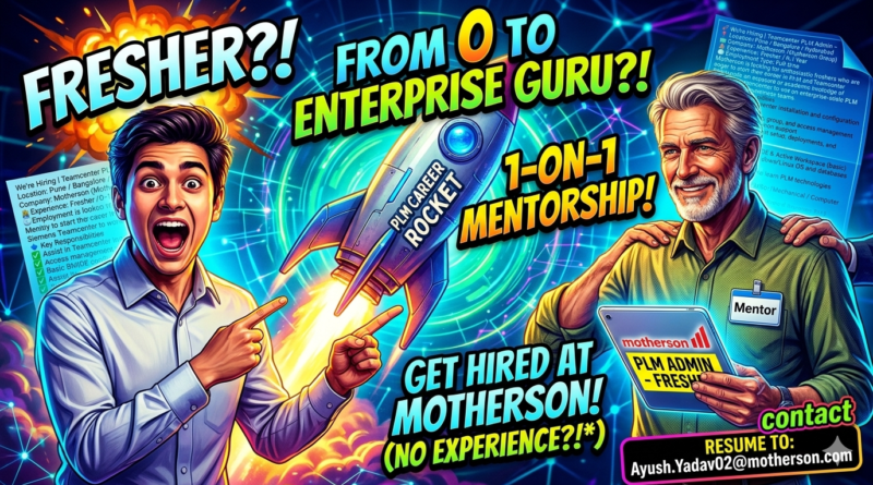 Motherson Mega Hiring: Teamcenter PLM Admin (Fresher) | B.E/B.Tech/MCA/M.Sc | Pune | Bangalore | Hyderabad