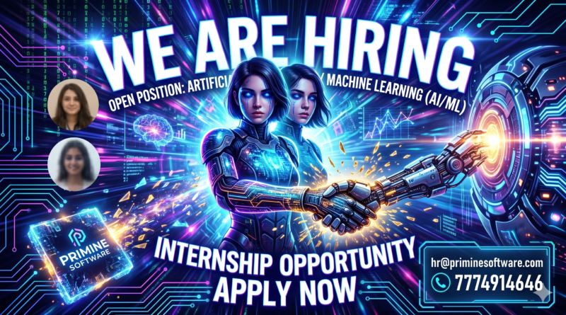 Primine Software Hiring: Artificial Intelligence & Machine Learning (AI/ML) Internship 2026