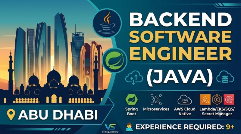 Hiring: Senior Backend Java Engineer (Abu Dhabi)