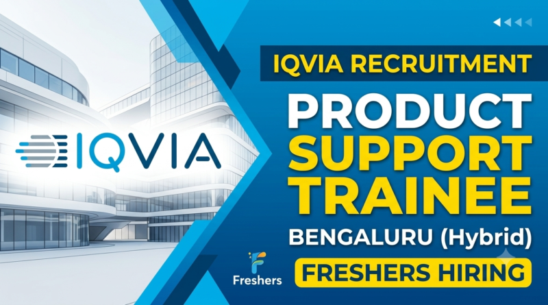 IQVIA Product Support Trainee Bengaluru Freshers Recruitment