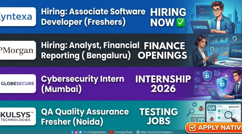 Kulsys Technologies Hiring QA Freshers in Noida