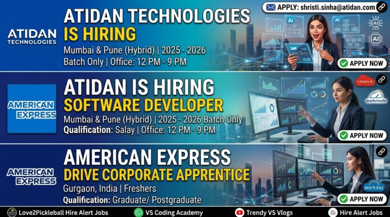 American Express Apprentice Hiring in Gurgaon