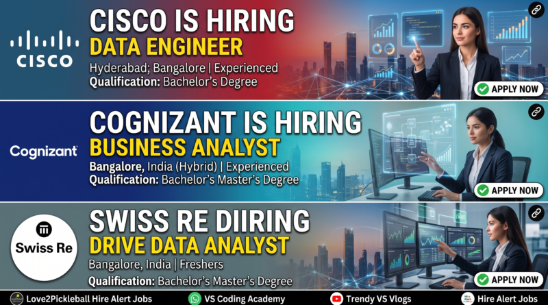 Swiss Re is Hiring Data Analyst Freshers in Bangalore