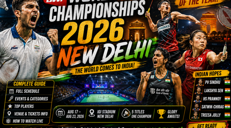 BWF World Championships 2026 New Delhi — Complete Guide Schedule and Indian Hopes
