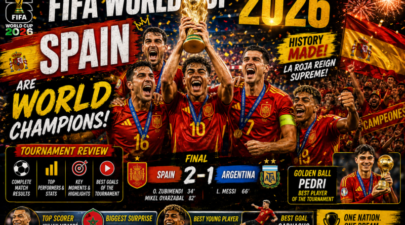 FIFA World Cup 2026 — Spain Are World Champions! Complete Tournament Review