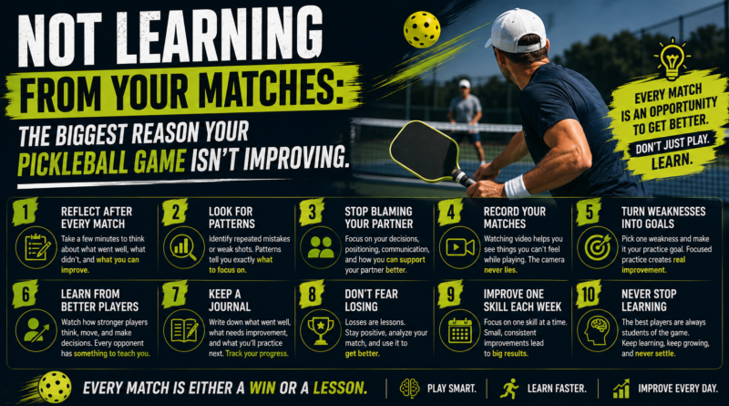 Not Learning From Your Matches: The Biggest Reason Your Pickleball Game Isn't Improving