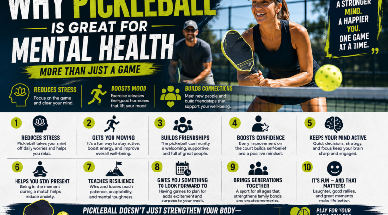 Why Pickleball Is Great for Mental Health: More Than Just a Game