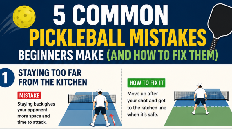 5 Common Pickleball Mistakes Beginners Make (And How to Fix Them)