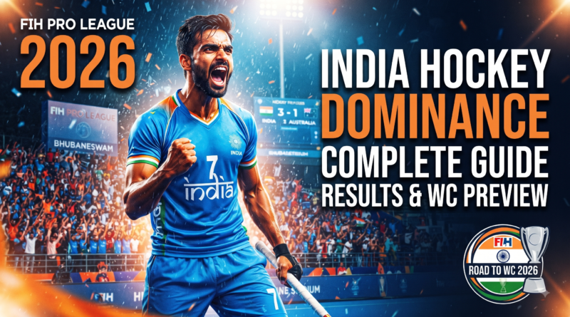 FIH Pro League 2026 — India Hockey Team Complete Guide Results and World Cup Preview